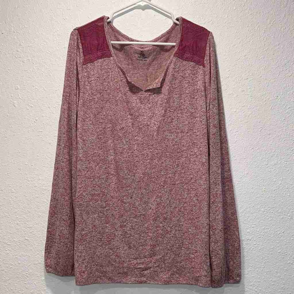 Women's Pink Long Sleeve Top